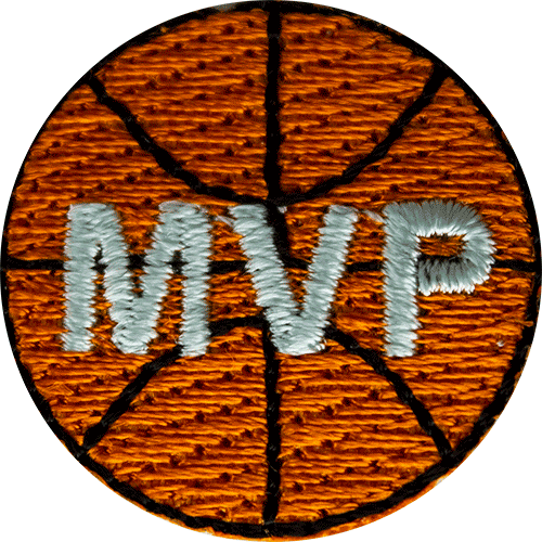 MVP Basketball Award Patch Basketball Awards for Kids Hurrah Awards