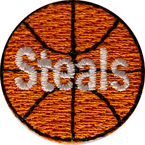 Steals basketball award patch basketball awards for kids hurrah awards