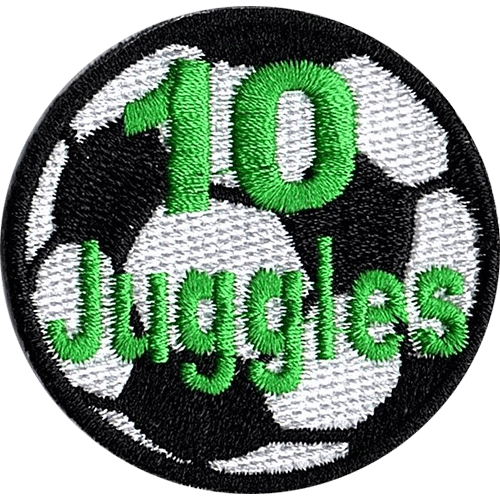 10 Juggles Soccer Award Patch (2.0") Soccer Awards for Kids Hurrah