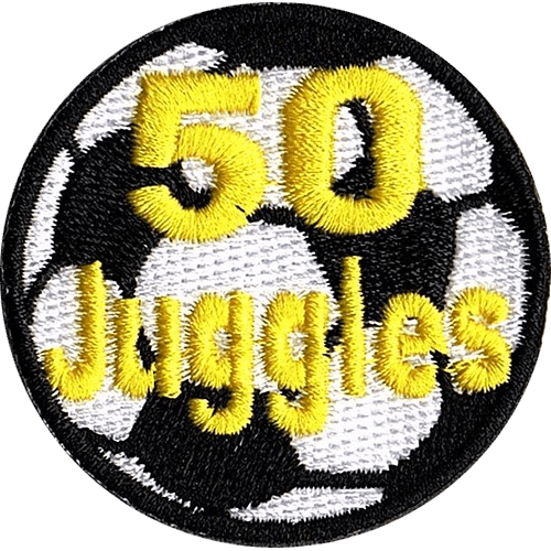 50 Juggles Soccer Award Patch (2.0')