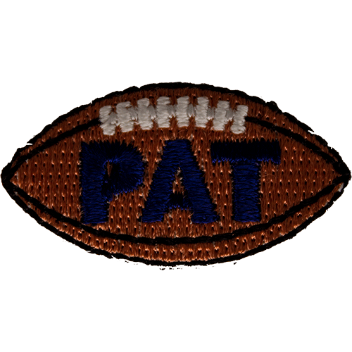 PAT Football Award Patch, Football Awards for Kids