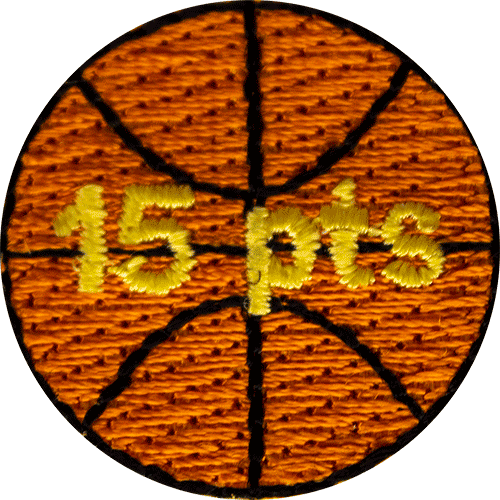 15 Points Basketball Award Patch Basketball Awards for Kids Hurrah