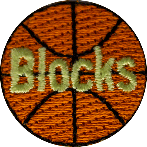 Blocks basketball award patch basketball awards for kids hurrah awards