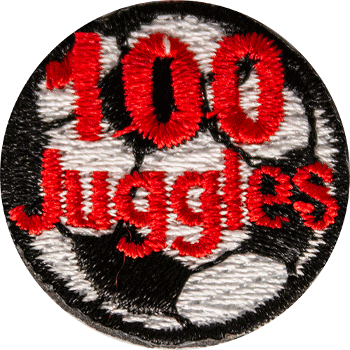 100 Juggles Soccer Award Patch Soccer Awards for Kids Hurrah Awards
